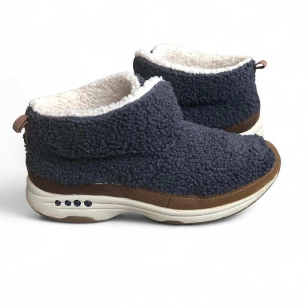 Easy Spirit Women Trippin2 Faux Fur Cozy Slip On Ankle Boots Shoes Size 10 M